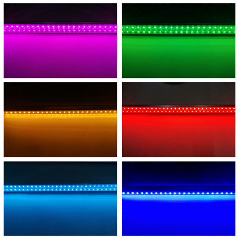 彩色LED灯管T一体化红绿蓝黄紫色光管排灯珠高亮节能日光灯管