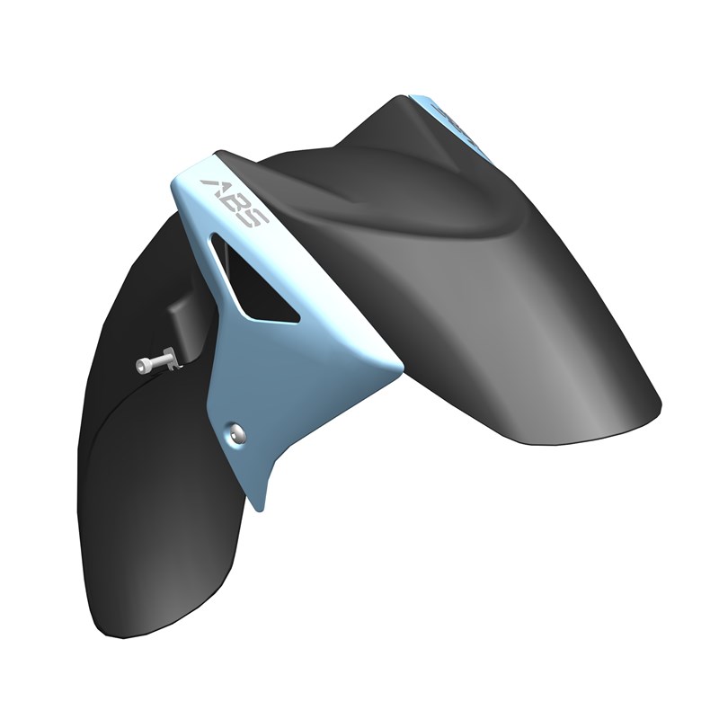 升仕ZT350E踏板摩托车前挡泥板左右装饰板前水板挡雨板瓦盖 配件