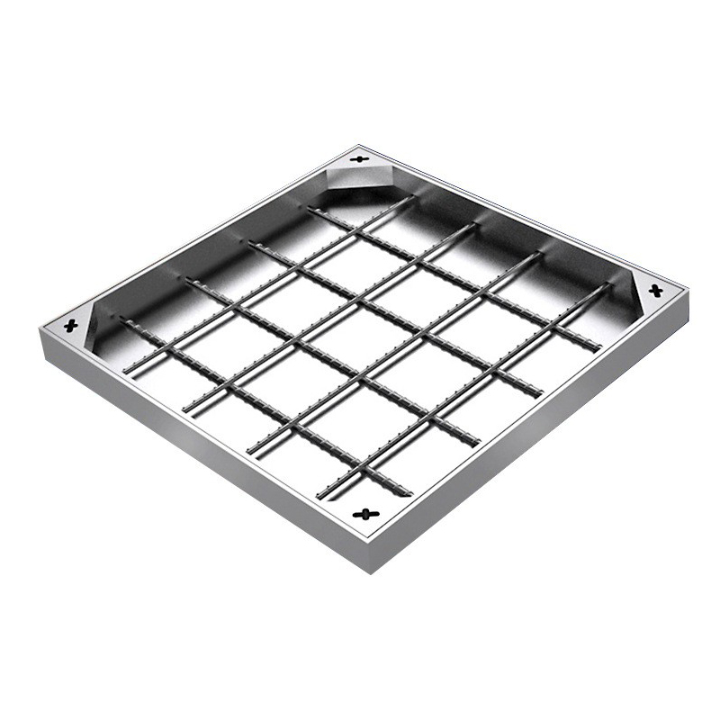 304不锈钢 检查口 隐形 电力方形装饰窨井盖水篦子阴阳井盖沙井盖