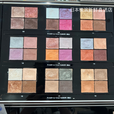 日本直邮代购LUNASOL四色眼影 大地色日月晶采光透美肌Kanebo