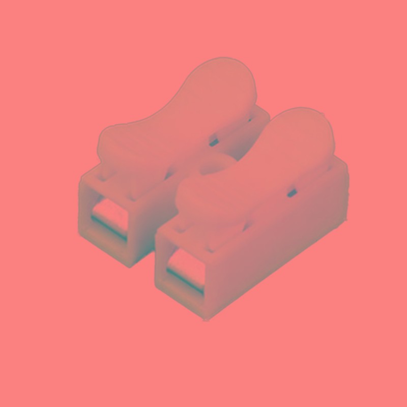 按压式快速接线柱端子CH2两位二进二出对接头导电线连接器只