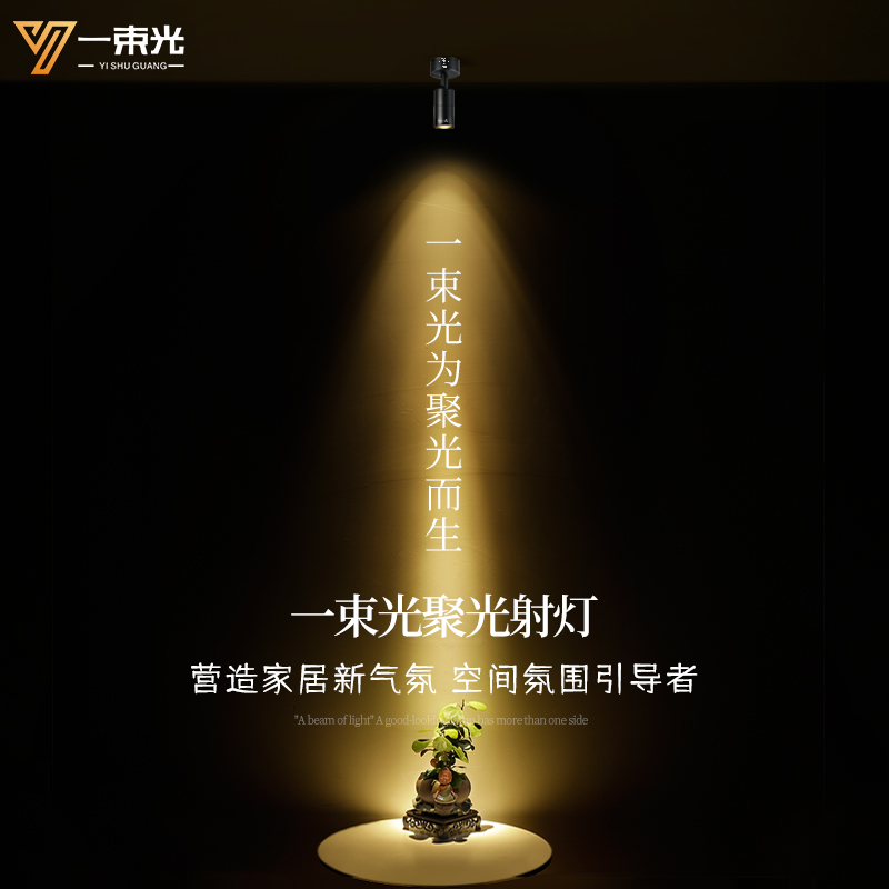 一束光聚光射灯20K古典气氛复古氛围造型轨道式店铺专用饰品灯