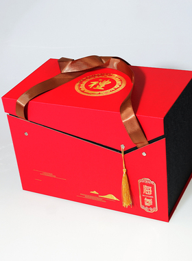 新款即食橙色红色海参包装盒斤装礼品盒泡沫盒冷藏保温箱