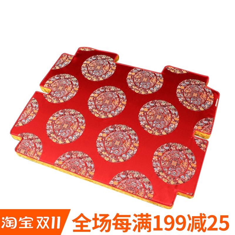 可订做红木坐垫 红木圈椅垫子 鸡翅木椅坐垫茶椅坐垫中式仿古坐垫