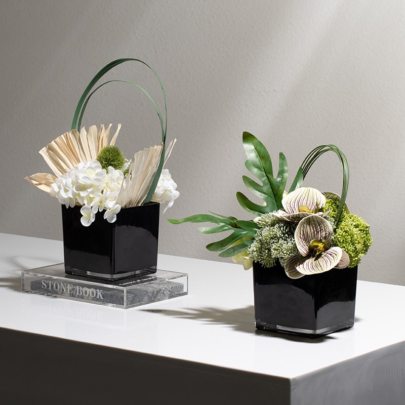 现代仿真绿植盆栽摆件样板房洽谈桌面酒店茶几餐桌洗漱台花艺