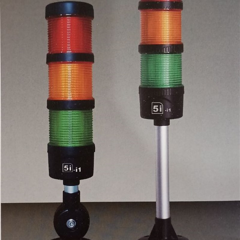 欧恩5I-i1-60三色常亮报警灯24V带蜂鸣ONN-M4-3ABFT-RYG-60可折式