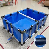 新型养殖订制帆布鱼池加厚带支架小型锦鲤养鱼池阳台式