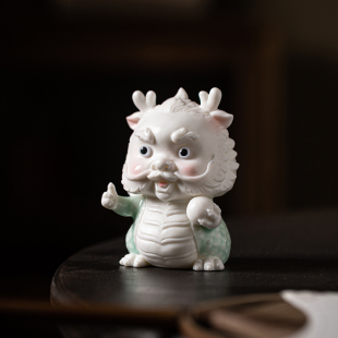 龙小号国潮招财生肖龙吉祥物家居饰汽载工艺品