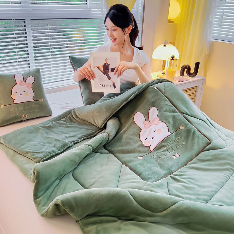 抱枕被毛毯二合一两用汽车靠垫学校办公室公司沙发午睡枕头,居家布艺,抱枕被,淘宝优惠券,粉丝福利购,淘宝优惠卷