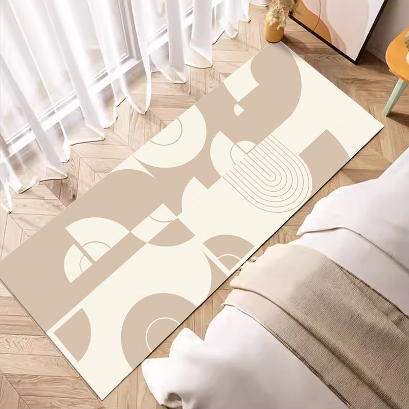 床边毯侘寂风卧室床前地毯高级羊羔绒 防滑底防水床尾房间地垫,居家布艺,床边毯,淘宝优惠券,粉丝福利购,淘宝优惠卷