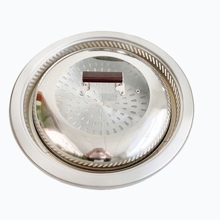 柴火灶大铁锅锅盖家用圆形炒锅盖大锅木头盖锅盖篦子自吸圈