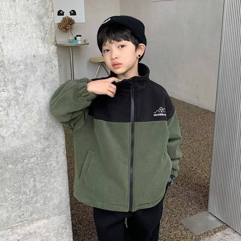 男童冬季品质款校服神器儿童外套2025新款儿童加绒加厚男童中大童
