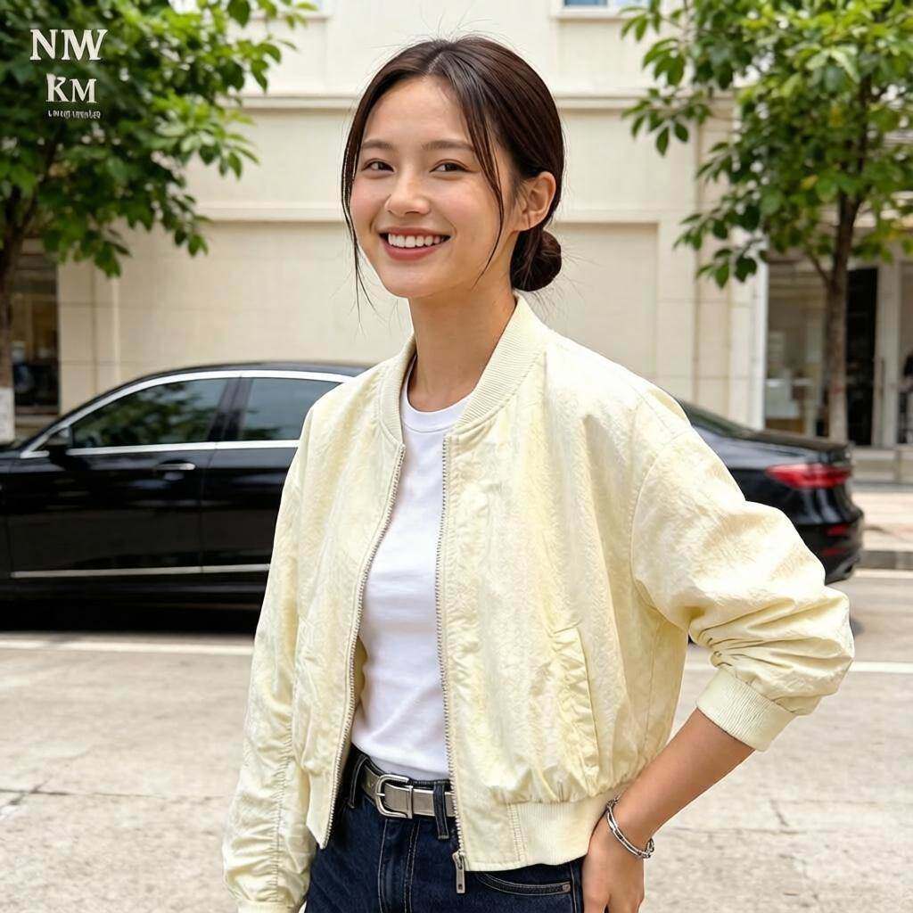 超好看褶皱袖显瘦纯色棒球服女短款外套宽松轻薄2026春秋季新款