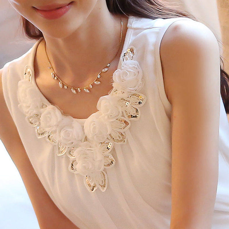 新款外穿遮肚无袖雪纺上衣胖妹妹显瘦打底衫宽松大码吊带背心女夏