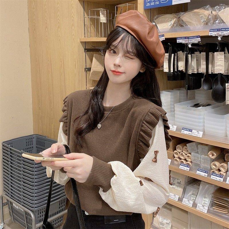 时尚卫衣女2021秋季新款设计感小众慵懒风显瘦减龄气质百搭上衣潮