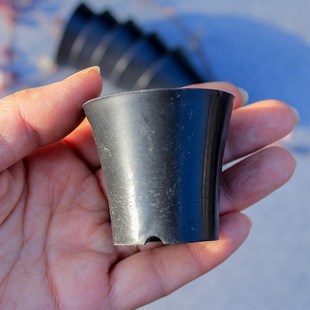 塑料多肉花盆圆形迷你万象盆小号带托盘拇指盆特小控根育苗盆包邮