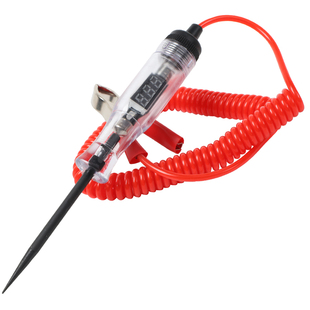 汽车数显电笔电路检测6V 24V70v电工线路试测电笔多功能感应 12V