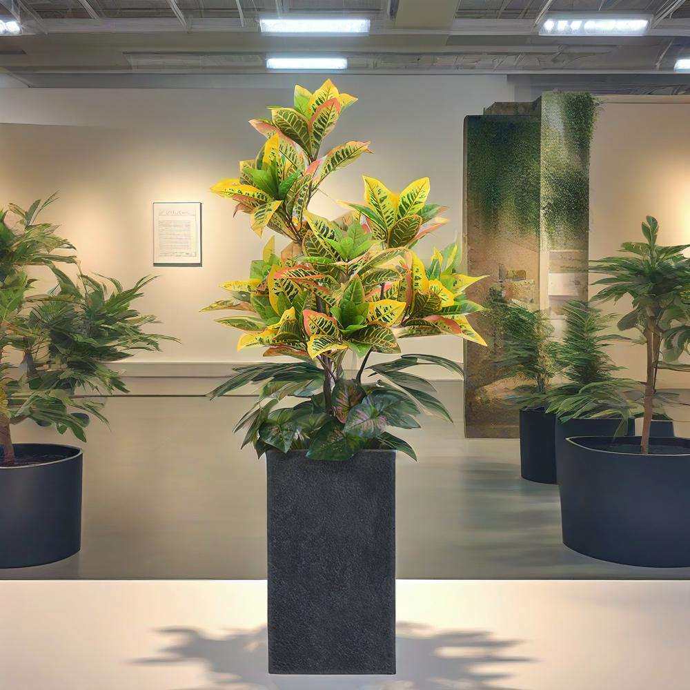 室内仿真绿植组合花槽造景商场咖啡厅隔断软装仿真植物景观布置