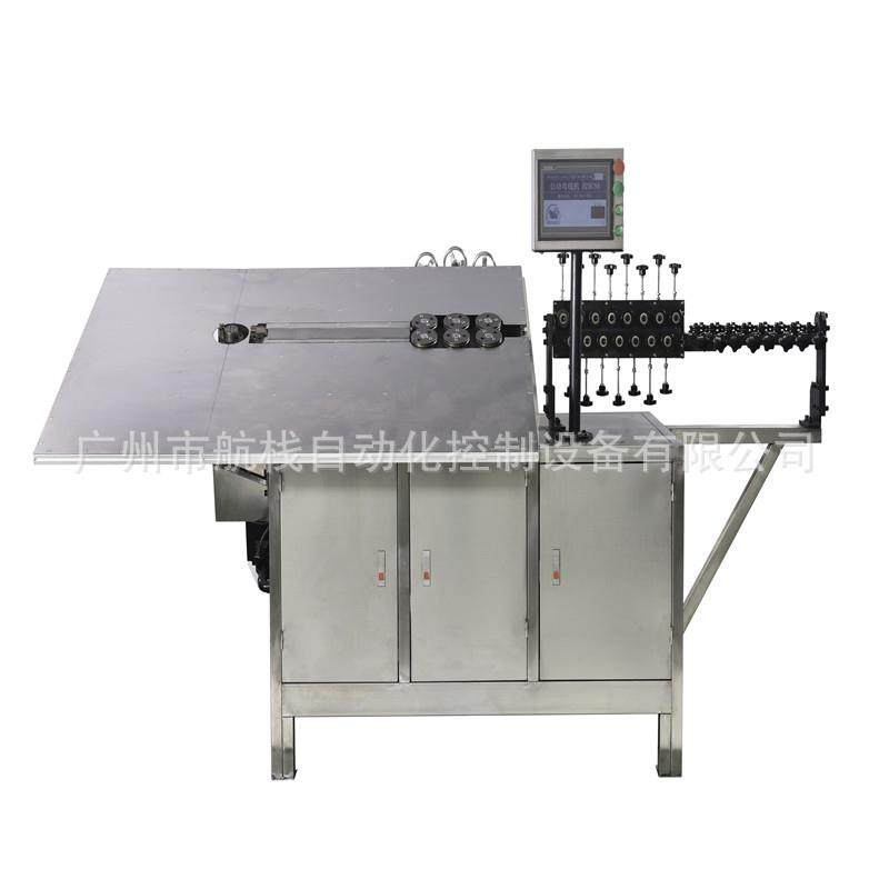 不锈钢烧烤夹手柄自动打弯机全自动蒸架网片挂钩提手弯线成型机