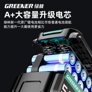 绿林21V电动扳手锂电池包充电器适配大艺牧田电钻角磨机工具配件