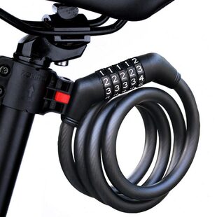 车锁自行车防盗锁密码锁山地中立钢缆锁单车锁便携式骑行装备配件