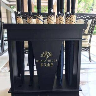 电 铁艺伞不锈钢镀伞架伞架桶伞伞桶雨伞架酒店箱LOGO定制仿古铜