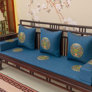 加厚老式防水加硬座垫定制可拆洗实木沙发海绵垫木头红木沙发坐垫