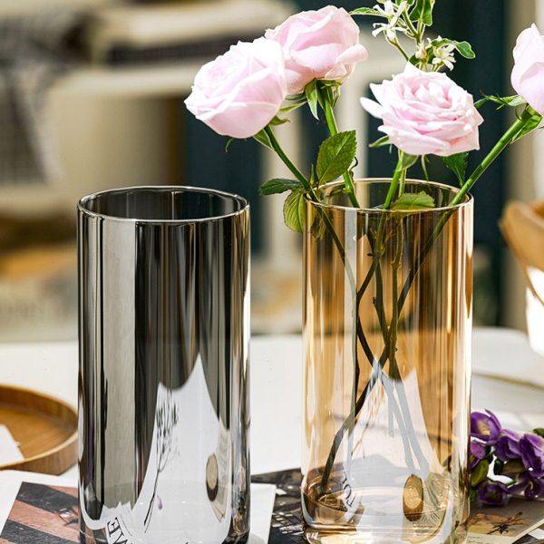 轻奢花瓶摆件玻璃透明水养富贵竹玫瑰百合插花客厅桌面落地装饰品,鲜花速递/花卉仿真/绿植园艺,花瓶,淘宝优惠券,粉丝福利购,淘宝优惠卷