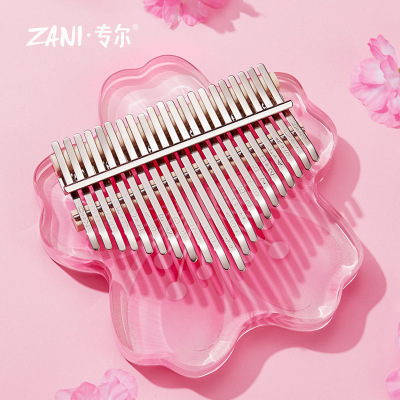 21音拇指琴专业级水晶卡林巴琴17音初学者女生便携简单易学乐器