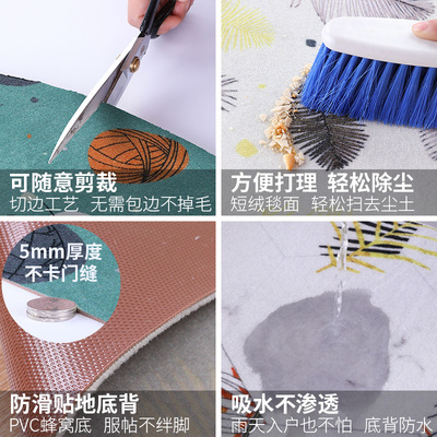 进门客厅门口地垫家用入户地毯定制门垫可裁剪垫子厨房吸水防滑垫