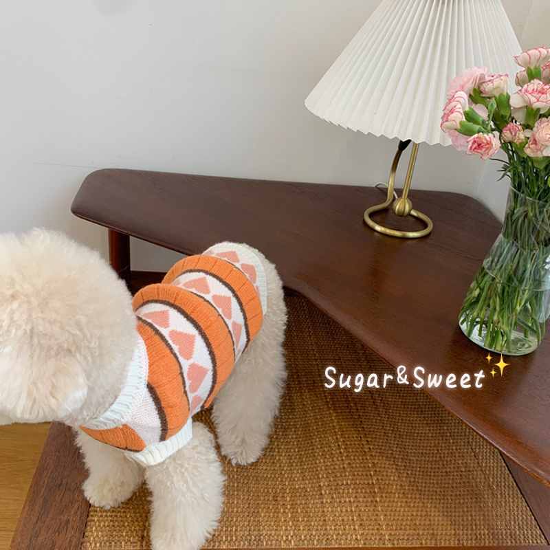 宠物狗狗毛衣秋冬薄款泰迪比熊博美小型幼犬法斗猫咪可爱套头衣服