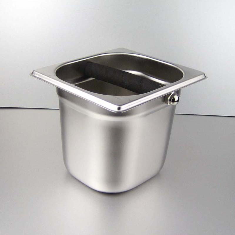 不锈钢大号敲渣盒 粉渣槽 咖啡敲渣桶*意式半自动咖啡机专用 茶渣