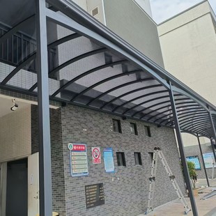 铝合金雨棚露台阳光棚户外防雨棚耐力板遮阳棚门上遮雨棚停车雨搭