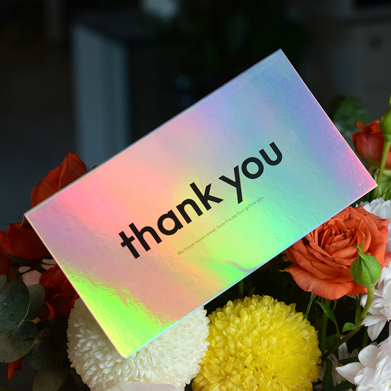 感谢卡定制设计售后服务卡片员工入职生日婚礼伴娘高级印刷制作