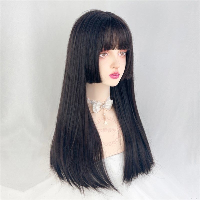公主切假发全头套女黑长直lolita日系汉服发型姬发式水母头二次元