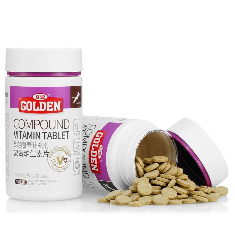 谷登猫咪用复合维生素片宠物幼猫用离胺酸维生素B防猫癣美毛200片