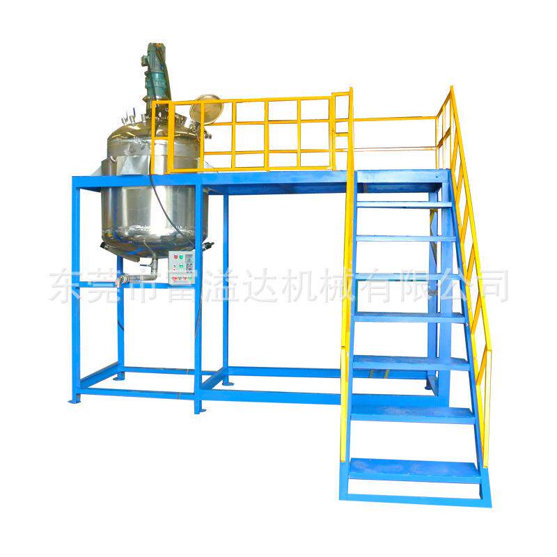 东莞清溪1000L不锈钢胶水搅拌釜真空抽泡反应釜定制加热搅拌罐