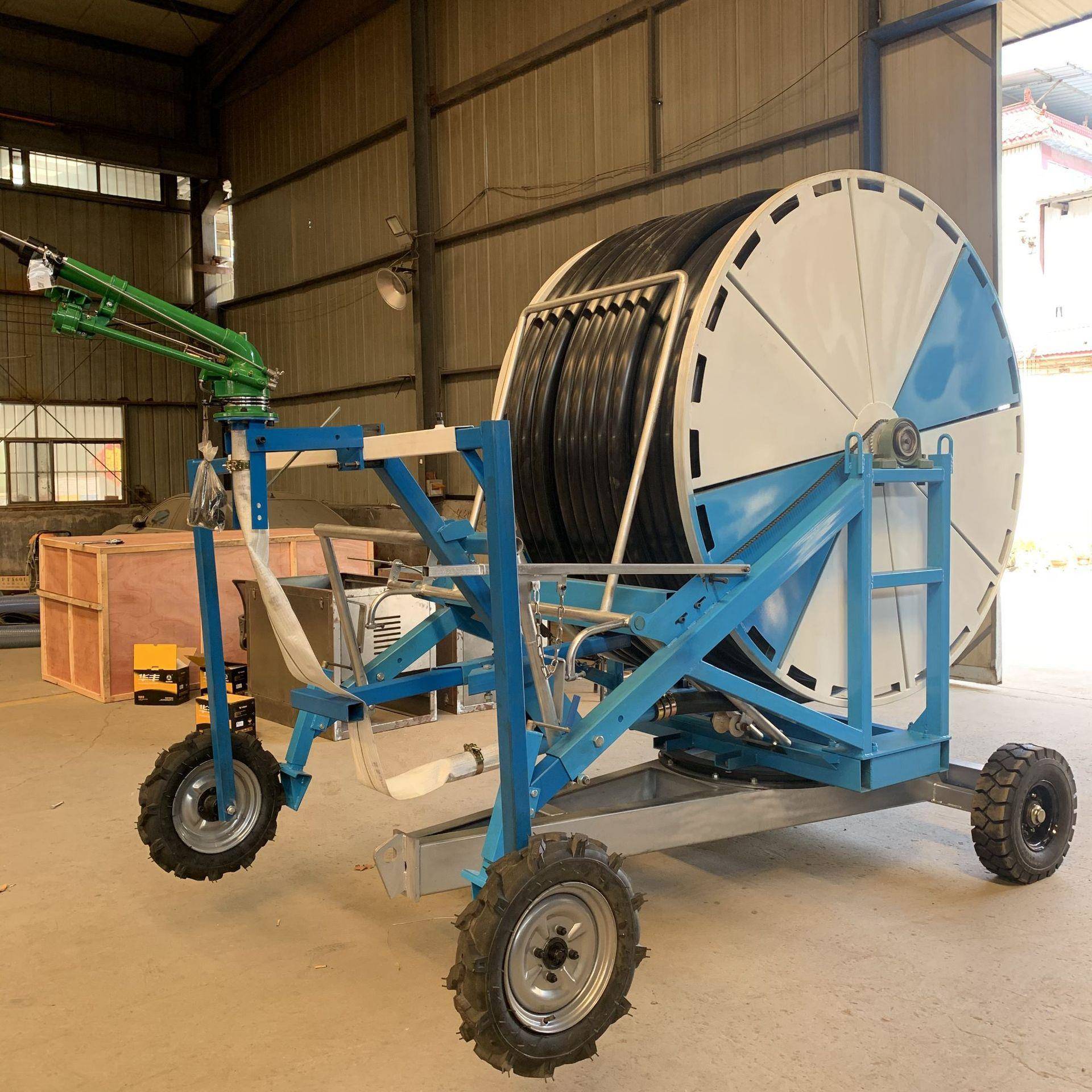 农用农田全自动卷帘式喷灌机浇地绞盘式灌溉机卷盘式喷灌机