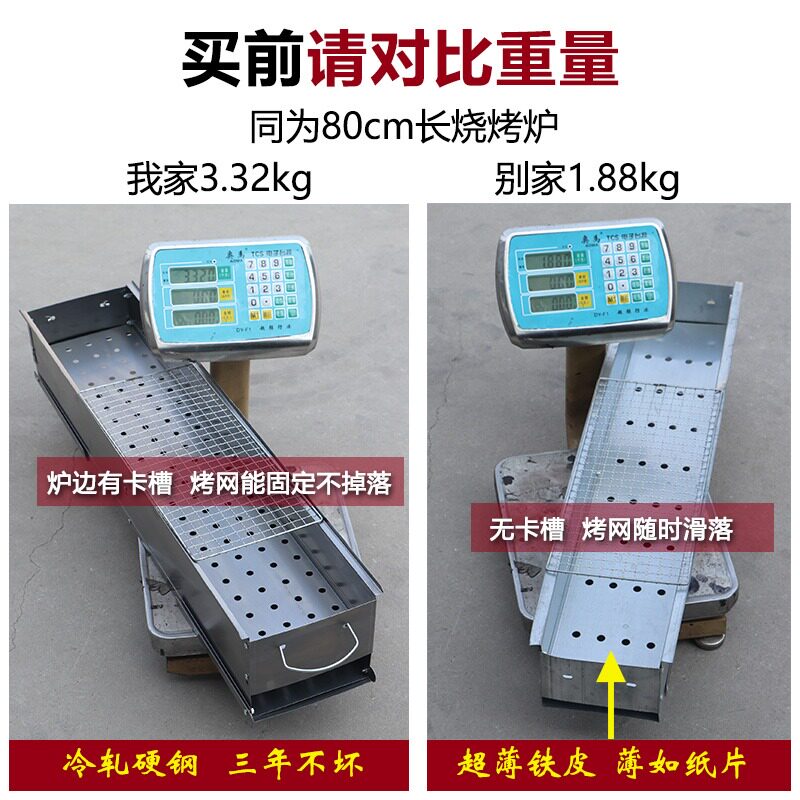 烧烤架户外烧烤炉子家用淄博木炭羊肉小碳烤肉串炉工具用品全套装