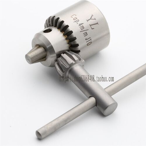 穿孔机夹头穿孔打孔机旋转头不锈钢钻夹头 扳手夹头4mm/JTO台湾YL