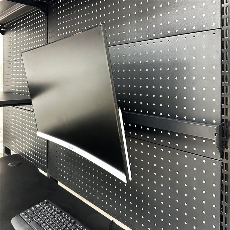 显示器支架臂增高台式电脑挂免打孔少女洞洞板书架五金配件电竞