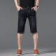 薄款 七分中裤 弹力短裤 5分休闲裤 夏季 宽松直筒马裤 男士 子五分大码