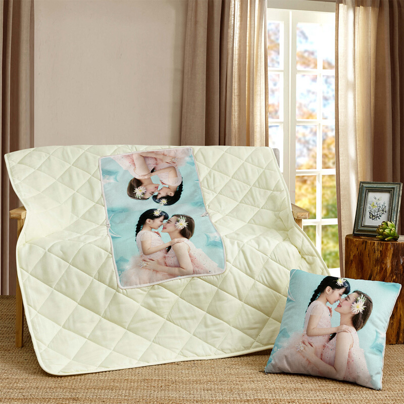 空调抱枕被子两用定制来图定做照片diy多功能毯子个性可爱办公室