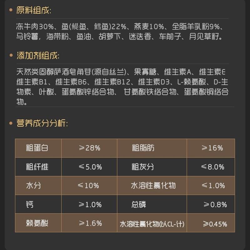 小洋森牛肉幼犬狗粮金毛秋田阿拉雪纳瑞萨摩德牧中型犬