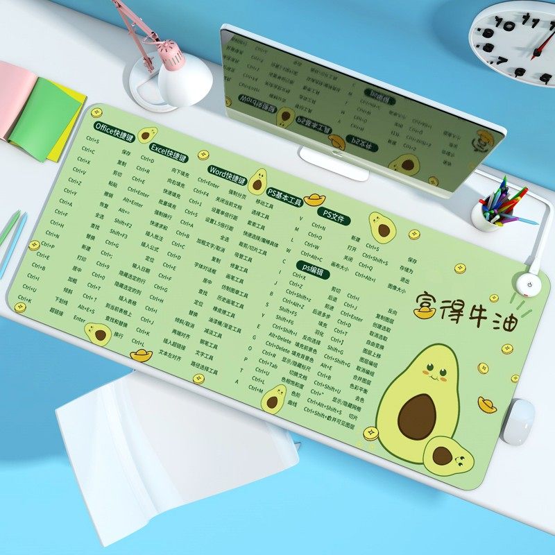 加热桌垫发热鼠标垫暖桌垫超大办公室电脑桌面快捷键写字台加热垫