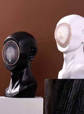 抽象人物雕塑家居客厅电视柜玄关边柜装饰品售楼处样板间简约摆件