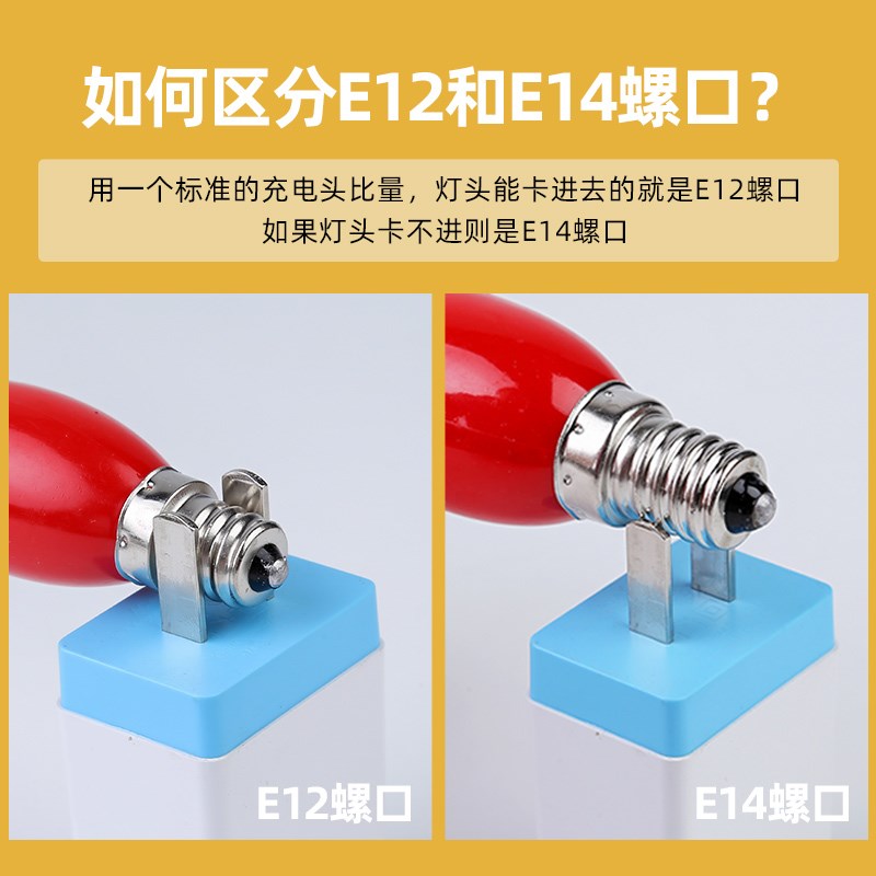 节能红灯泡e12 尖泡小佛led灯官老爷神台红蜡lede14螺口财神灯泡