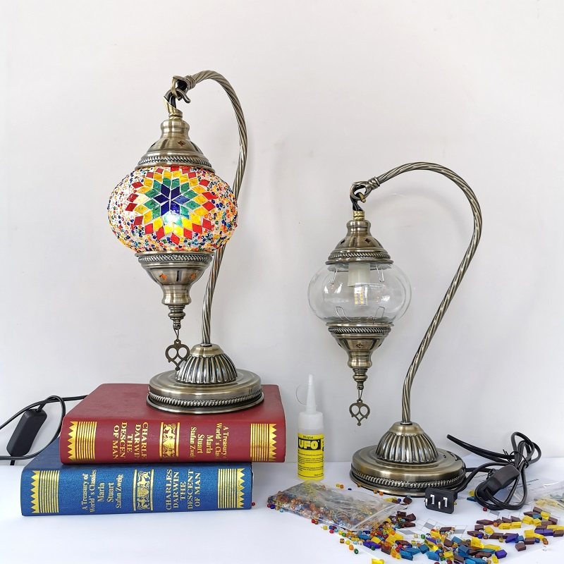 DIY土耳其马赛克灯公司暖场团建亲子情侣活动图纸手工制作材料包,家装灯饰光源,装饰台灯,淘宝优惠券,粉丝福利购,淘宝优惠卷