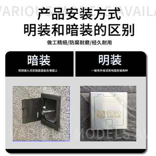 沉降观测点保护盒建筑物位移测量钉不锈钢折叠监测点水准点保护盖