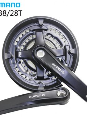 SHIMANO FC-M131 TY501 TY301 M315方孔牙盘山地旅行车48 38 28T